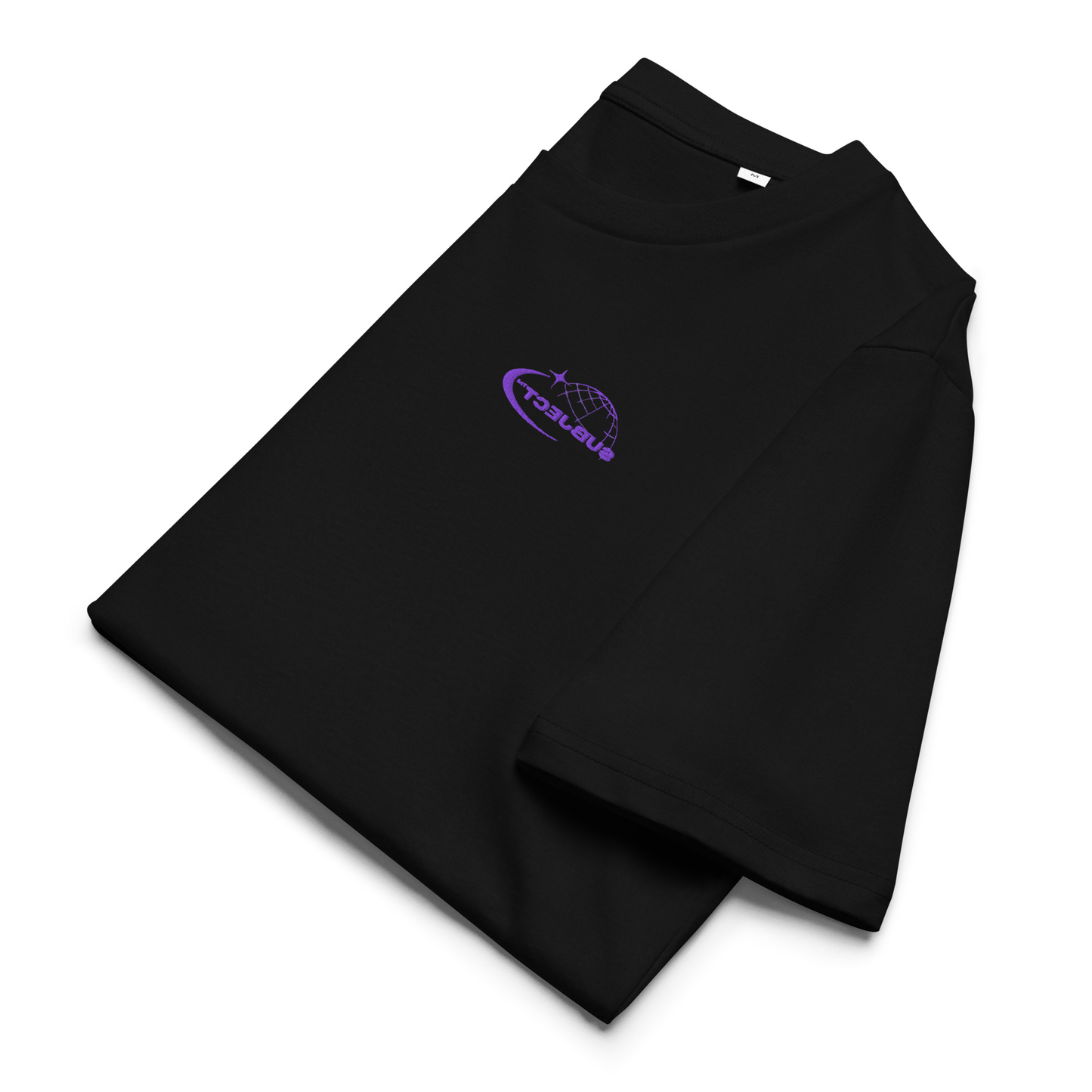 Unisex organic ribbed neck t-shirt