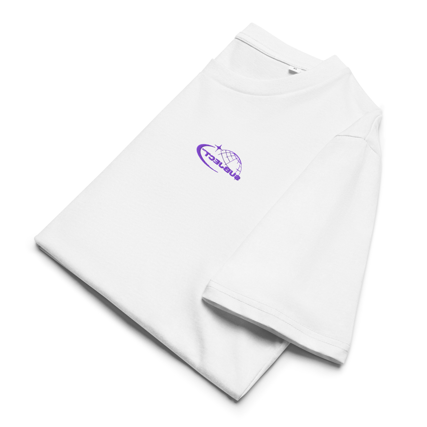 Unisex organic ribbed neck t-shirt
